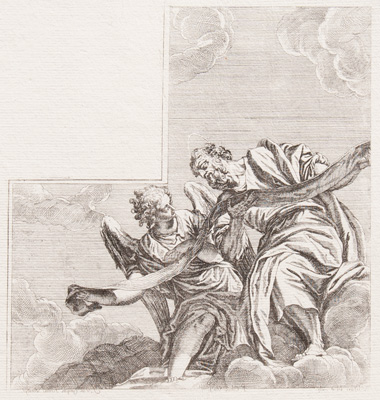 Veronese etching from 1682 Saint Matthew
